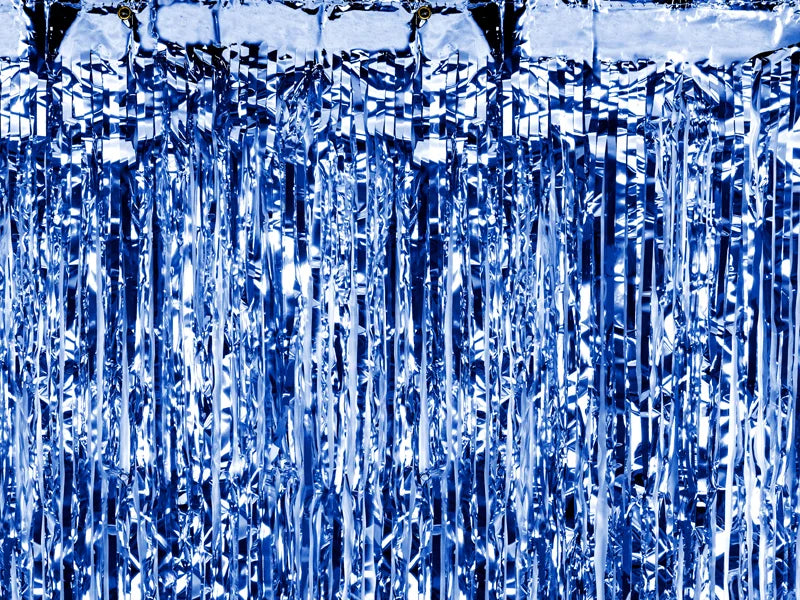 Curtain, Foil Blue