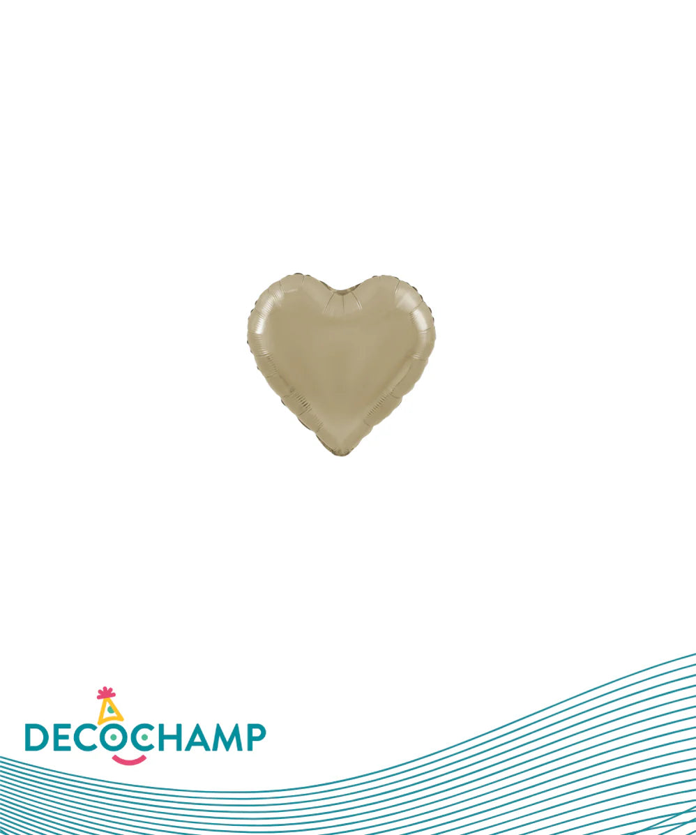 DecoHeart 4″ Champagne