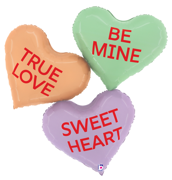 Conversation Hearts Love Messages 37"