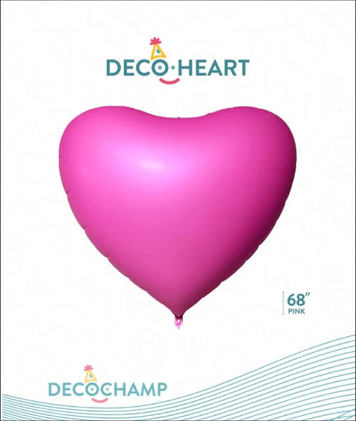 DECOHEART 68″ Solid Fuchsia Heart