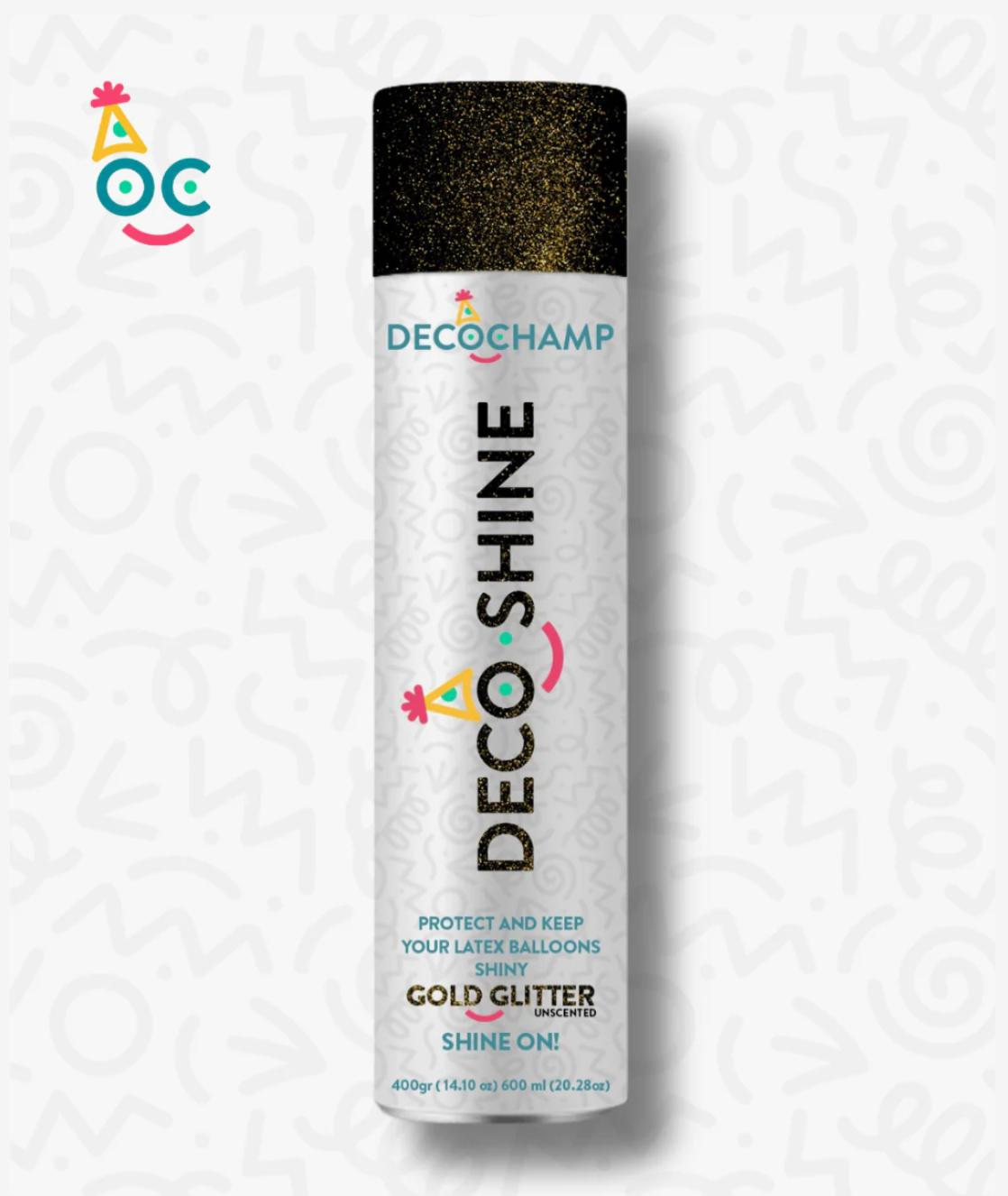 DecoShine Gold Glitter Balloon Spray