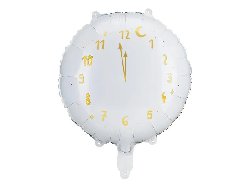 Clock Balloon, White