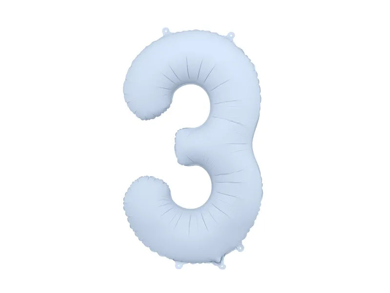Number 3 Misty Blue 40"