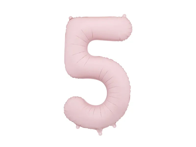 Number 5 Light Pink 40"
