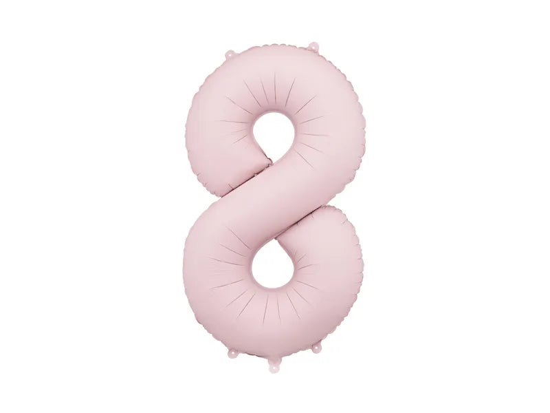 Number 8 Light Pink 40"