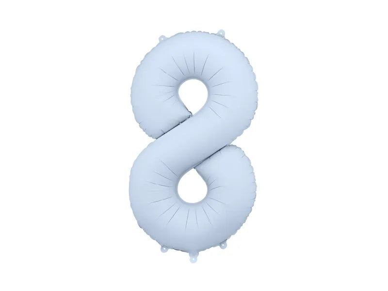 Number 8 Misty Blue 40"