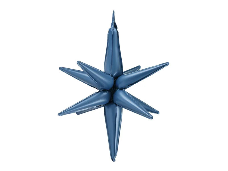 Star 3D Foil Balloon Star Navy Blue 41"