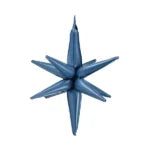 Star 3D Foil Balloon Star Navy Blue 28"