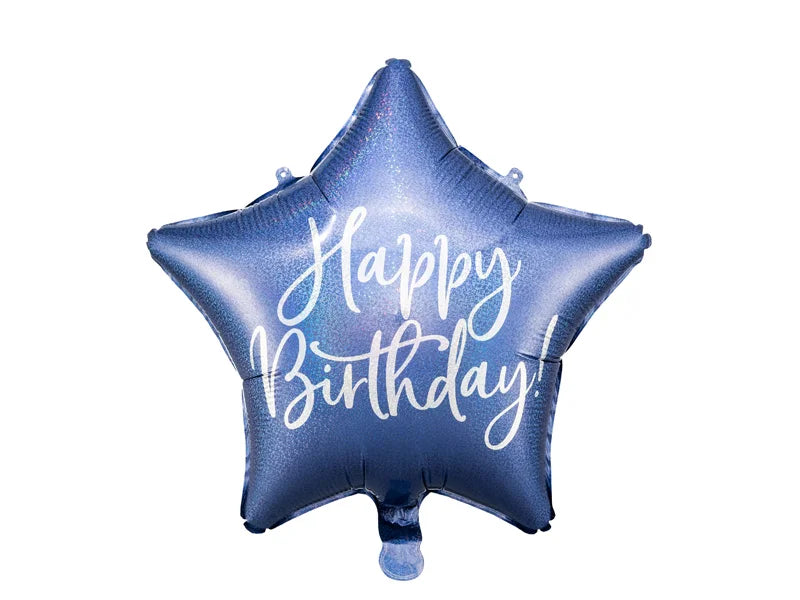 Birthday Navy Blue Star