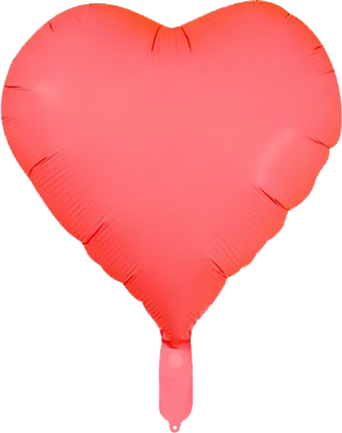 HEART Neon Red, 18"