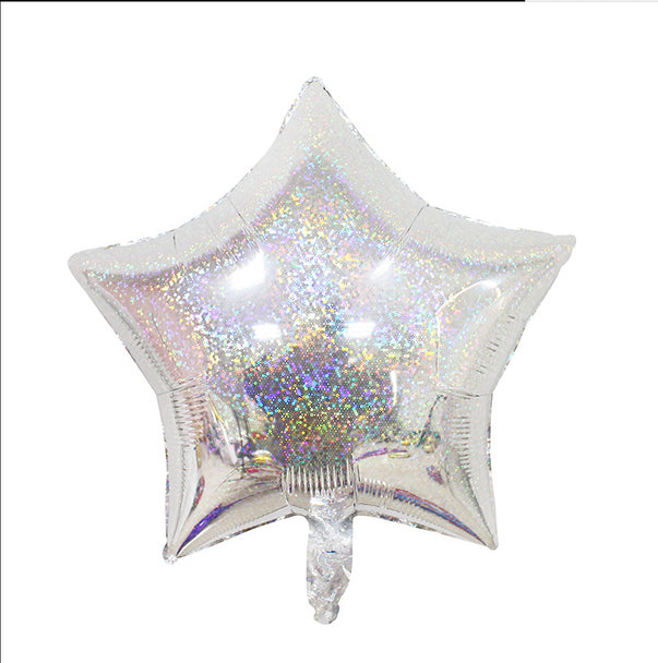 Silver Holographic Star