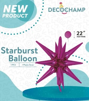 Starburst Decochamp Hot Pink