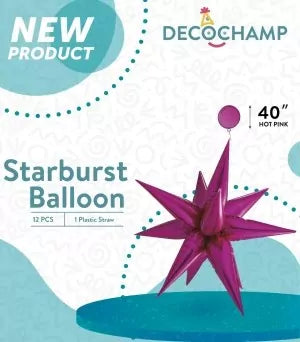 Starburst Decochamp Hot Pink