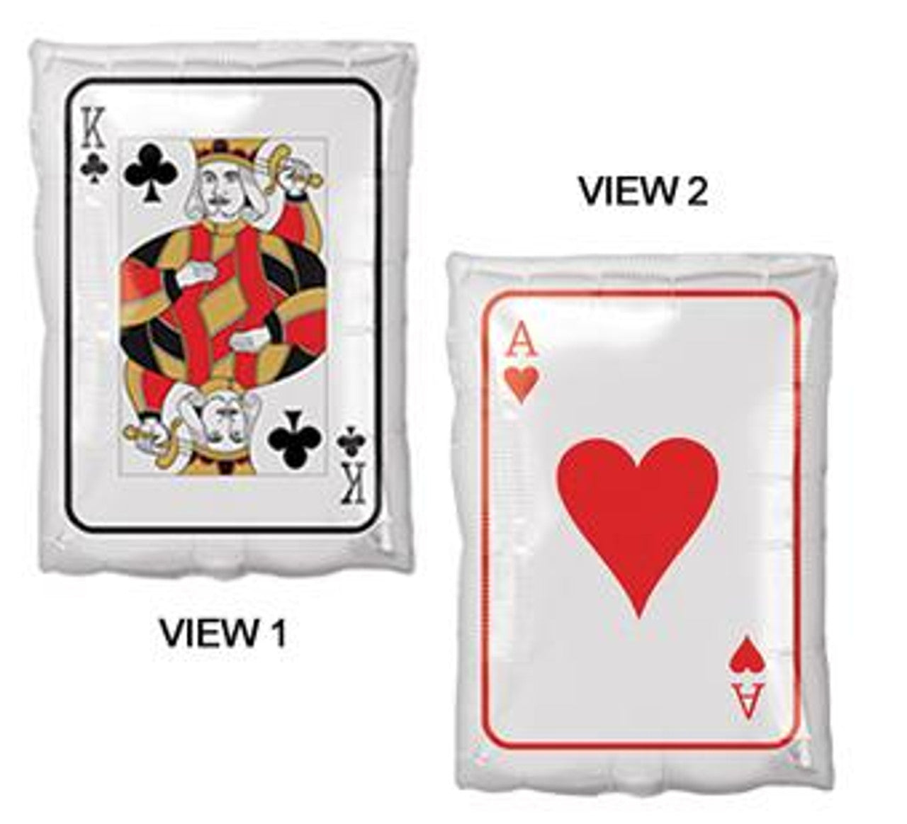 Playing Card King and Ace  17" Playing Card King and Ace Roll The Dice