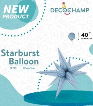 Starburst Decochamp Light Blue