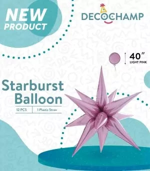 Starburst Decochamp Light Pink