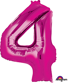 Number 4 Pink 26"