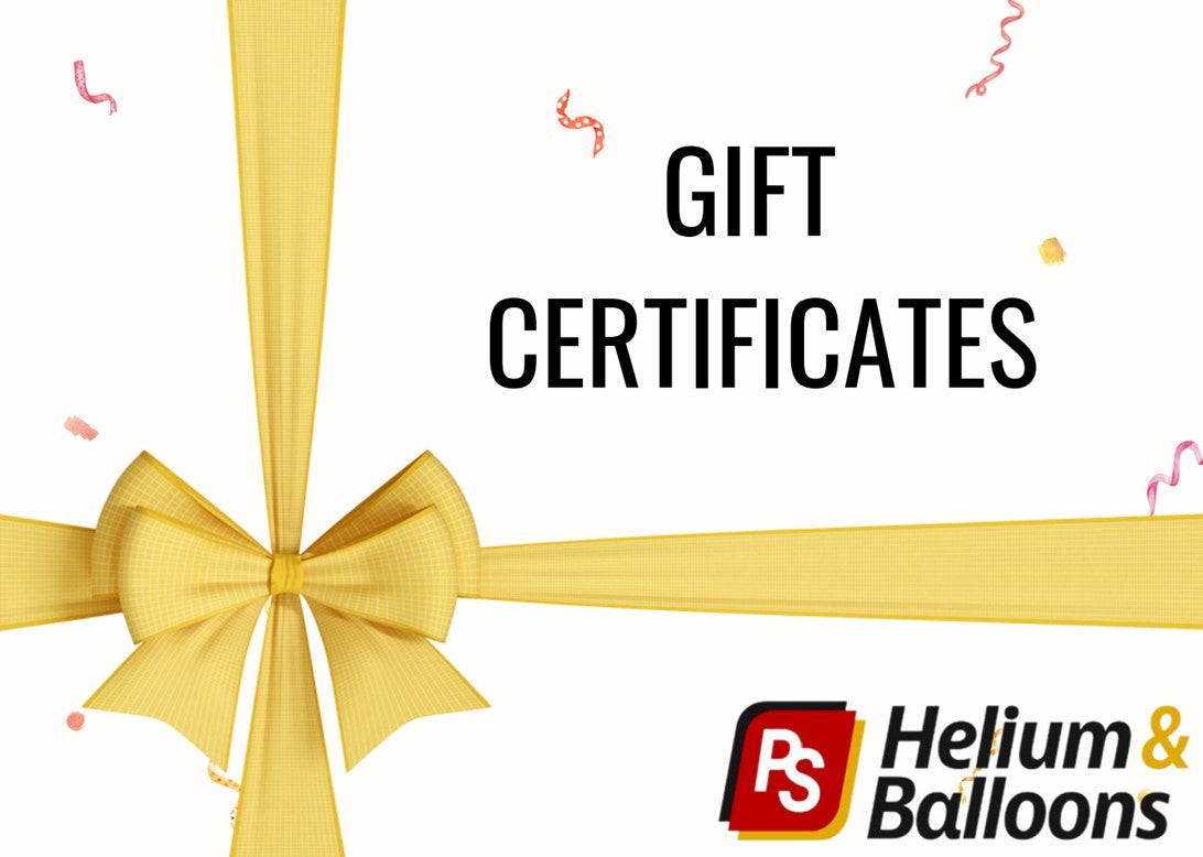 PS Helium & Balloons Gift Certificate