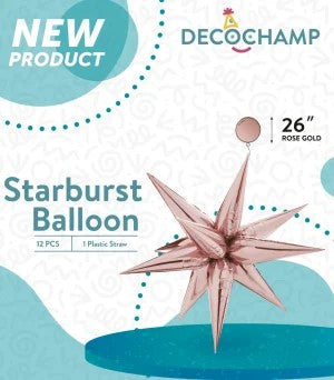 Starburst Decochamp Rose Gold