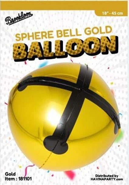 Sphere Bell Gold 18"