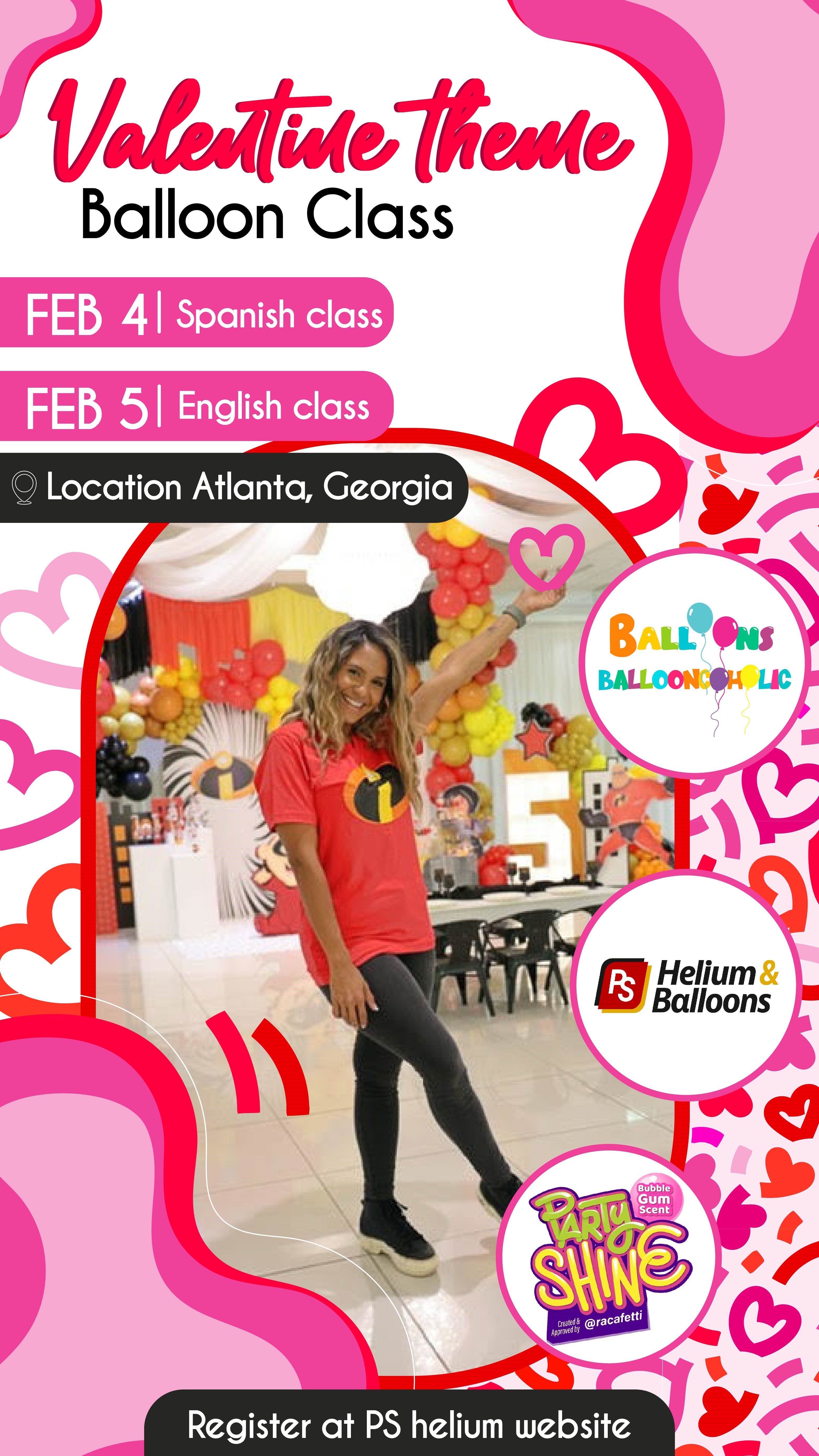 Valentine Theme Balloon Class