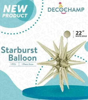 Starburst Decochamp White Gold