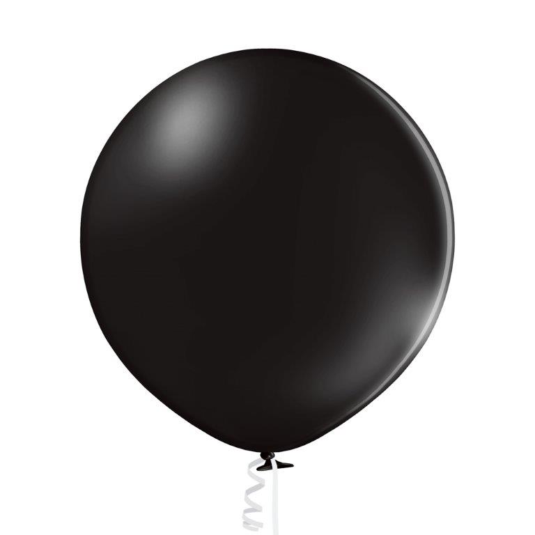 Black Large Latex Balloon Ellies Brand