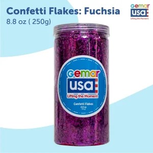 Fuchsia Confetti Jar Flake
