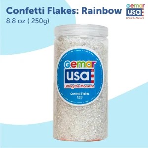Rainbow Confetti Jar Flake