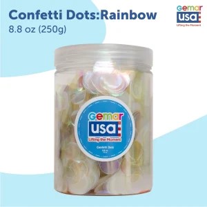 Rainbow Confetti Jar
