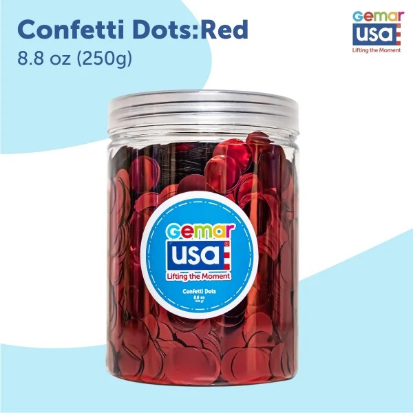 Red Confetti Jar