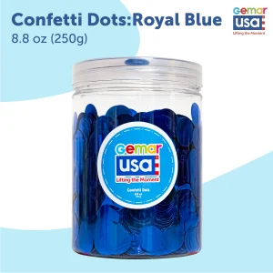 Royal Blue Confetti Jar