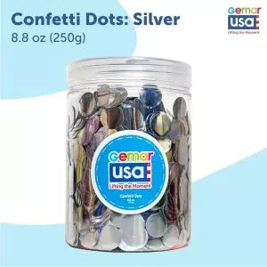 Silver Confetti Jar