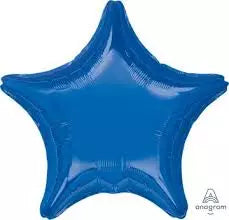 Blue Star Mylar Balloon 1